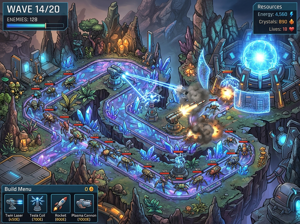 Aegis Nexus: 2.5D Tower Defense